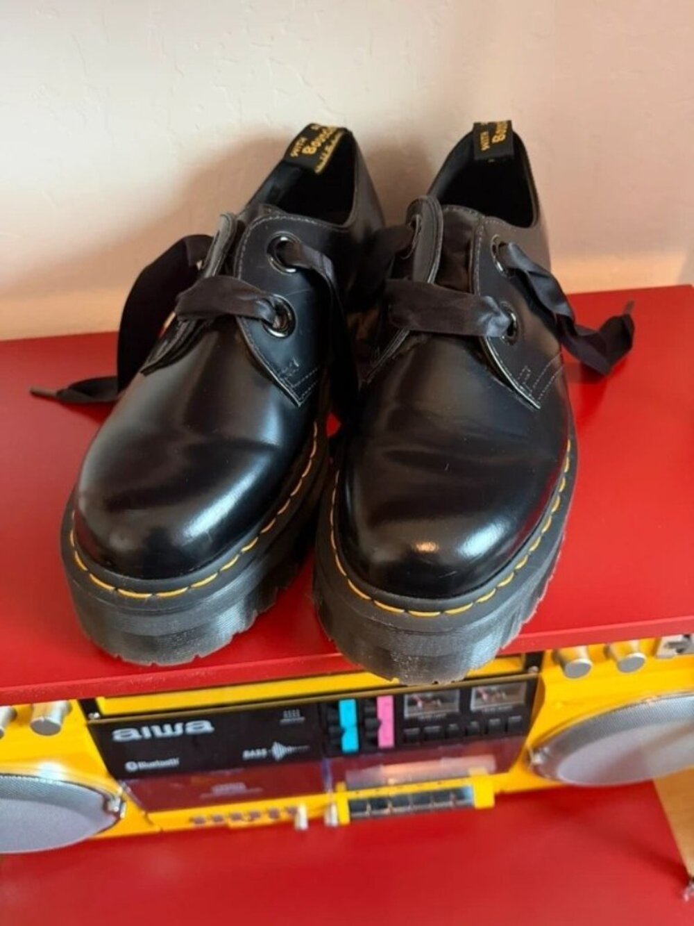 Black Platform Oxford Shoes Women’s US 9